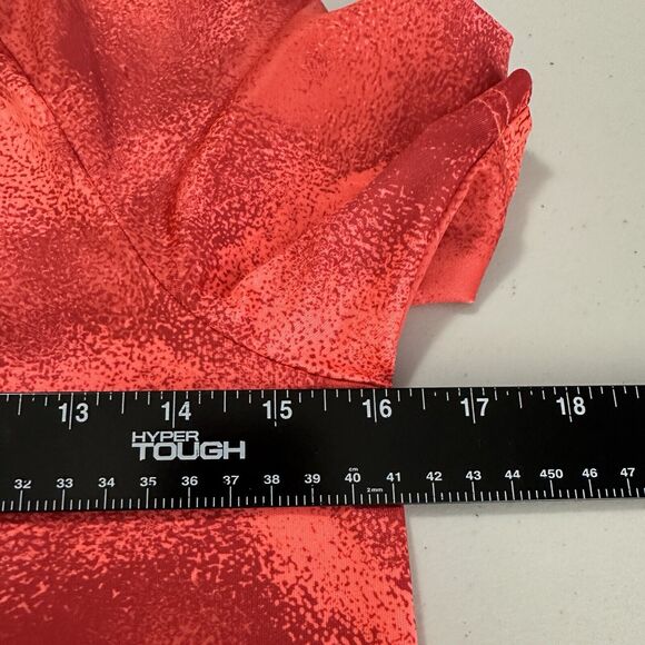 Under Armour T Shirt Size YMD/JM/M Orange/Black Loose Fit Big Logo Short Sleeve - Picture 5 of 8